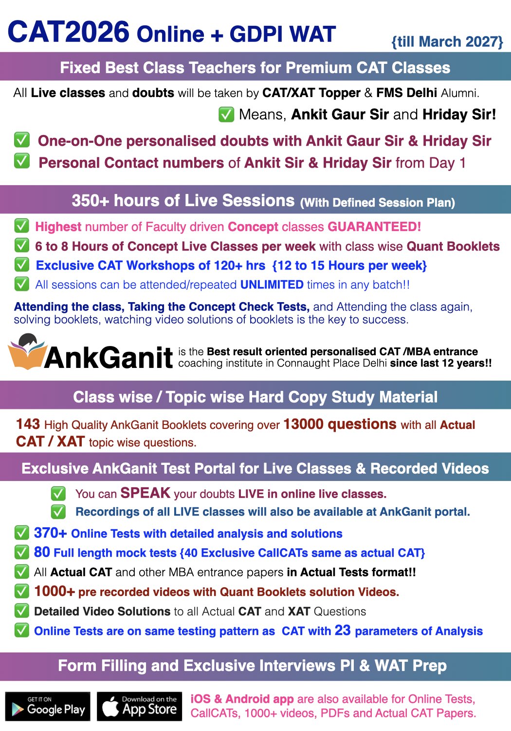  CAT2026 Online Advantage & Session Plan